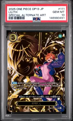 Lilith 111 Special Alternate Art One Piece Japanese PSA 10 OP13 SP - Image 1
