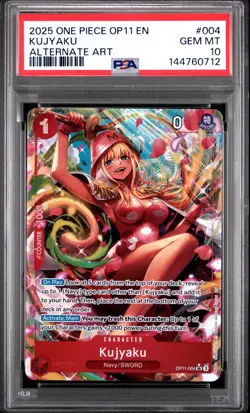 PSA 10 Kujyaku OP11-004 A Fist Of Divine Speed Alternate Art One Piece - Image 1