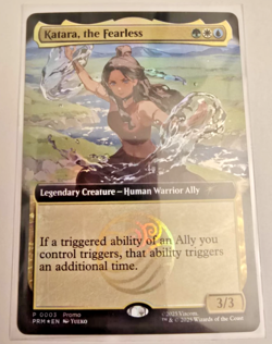 Magic The Gathering X Avatar Katara The Fearless FOIL Promo Card SDCC 2025 - Image 1