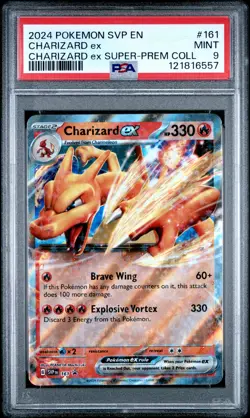 2024 POKEMON SVP EN-SV BLACK STAR PROMO #161 CHARIZARD EX PSA 9 - Image 1
