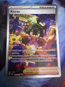 Kieran - 218/167 - Twilight Masquerade - SIR - Pokemon Card - Image 1