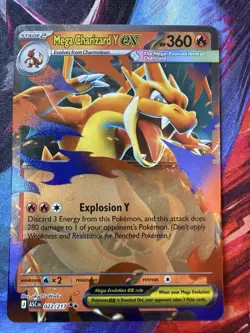 Mega Charizard Y EX - 022/217 - Ascended Heroes - Ultra Rare - Pokemon Card - Image 1