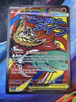 Mega Hawlucha EX - 268/217 - Ascended Heroes - Ultra Rare - Pokemon Card - Image 1