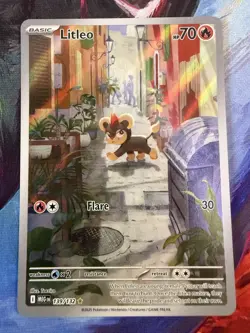 Litleo - 139/132 - Mega Evolutions - Illustration Rare - Pokemon Card - Image 1