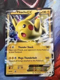 Pikachu EX - XY174 - Black Star Promo - Ultra Rare - Pokemon Card - Image 1