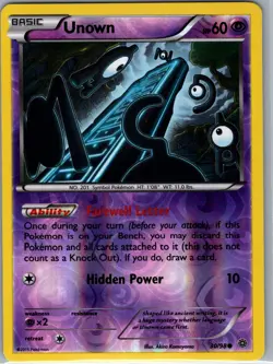 Unown 30/98 Reverse Holo XY - Ancient Origins - Pokemon Card - NM - Image 1
