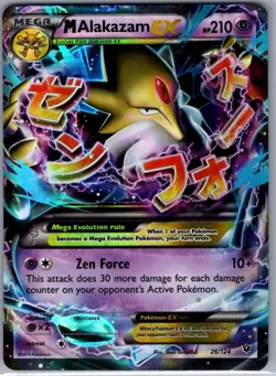 M Alakazam EX 26/124 XY - Fates Collide - Pokemon Card - NM - Image 1