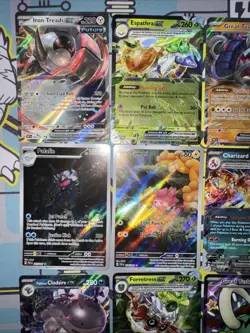 Pokemon Card Lot Paldean Fates PAF EX, V, IR, Promo & Others (12) S&V Mixed Holo - Image 2