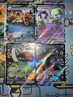 Pokemon Card Lot Paldean Fates PAF EX, V, IR, Promo & Others (12) S&V Mixed Holo - Image 4