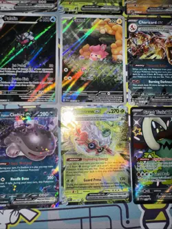 Pokemon Card Lot Paldean Fates PAF EX, V, IR, Promo & Others (12) S&V Mixed Holo - Image 5