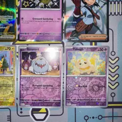 Pokemon Card Lot Paldean Fates PAF EX, V, IR, Promo & Others (12) S&V Mixed Holo - Image 4