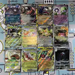 Pokemon Card Lot Paldean Fates PAF EX, V, IR, Promo & Others (12) S&V Mixed Holo - Image 1