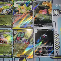 Pokemon Card Lot Paldean Fates PAF EX, V, IR, Promo & Others (12) S&V Mixed Holo - Image 2