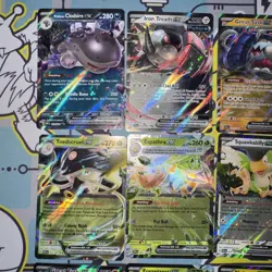 Pokemon Card Lot Paldean Fates PAF EX, V, IR, Promo & Others (12) S&V Mixed Holo - Image 5