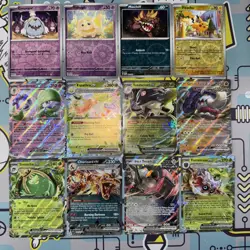 Pokemon Card Lot Paldean Fates PAF EX, V, IR, Promo & Others (12) S&V Mixed Holo - Image 1