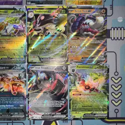 Pokemon Card Lot Paldean Fates PAF EX, V, IR, Promo & Others (12) S&V Mixed Holo - Image 2