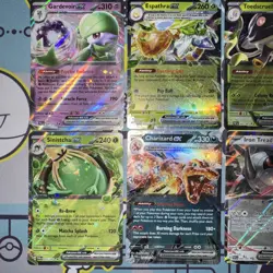 Pokemon Card Lot Paldean Fates PAF EX, V, IR, Promo & Others (12) S&V Mixed Holo - Image 3