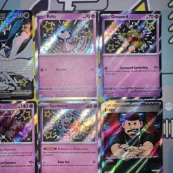 Pokemon Card Lot Paldean Fates PAF EX, V, IR, Promo & Others (12) S&V Mixed Holo - Image 3