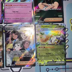 Pokemon Card Lot Paldean Fates PAF EX, V, IR, Promo & Others (12) S&V Mixed Holo - Image 5