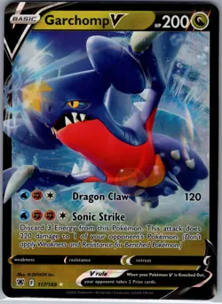 Garchomp V 117/189 SWSH10: Astral Radiance - Pokemon Card - NM - Image 1