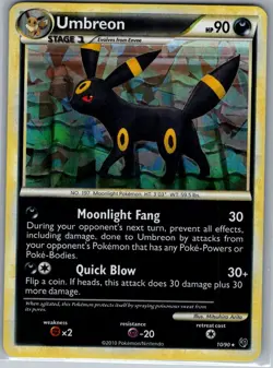 Umbreon 10/90 Holo Undaunted - Pokemon Card - NM - Image 1