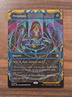 Preordain - Foil Extended Art SOA NM MTG - Image 1