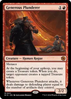 Generous Plunderer - Outlaws of Thunder Junction The Big Score (BIG) NM MTG - Image 1