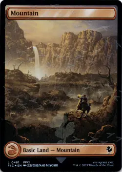 Mountain CHOCOBO TRACK FOIL Commander: Final Fantasy Magic MTG NM - Image 1