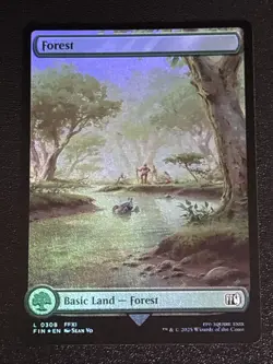 MTG Final Fantasy Forest Full Art Foil 0308 NM - Image 1