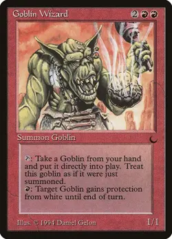 Goblin Wizard 1x MtG The Dark DRK SP/NM - Image 1
