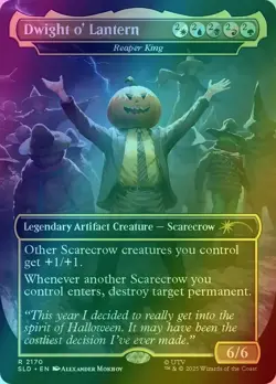 Dwight o' Lantern 2170 Secret Lair x The Office: Dwight's Destiny Foil MTG NM - Image 1