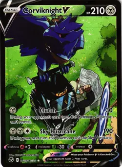Corviknight V TG18/TG30 V Rare Silver Tempest Trainer Gallery Pokemon - Image 1