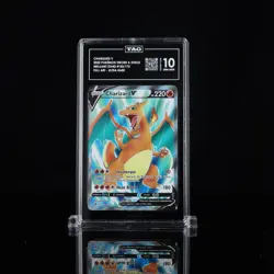 2022 Pokemon SWSH Brilliant Stars 153/172 Charizard V Full Art UR TAG 10 (957) - Image 1