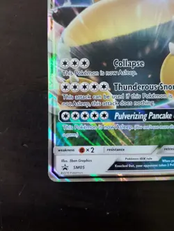 Pokemon Snorlax GX SM05 Promo SM Black Star Promo - Image 5