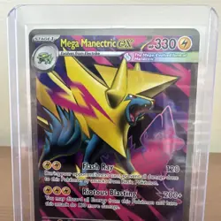 Mega Manectric ex full art 158/132 Pokemon TCG Mega Evolution Secret Rare - Image 2