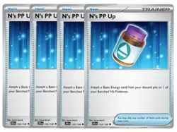 Pokemon TCG 4x N's PP Up 189/159 Journey Together English 4x Playset - Reg - Image 1