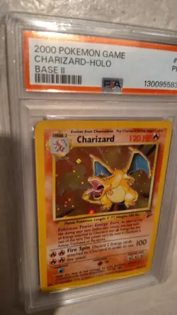 Pokemon Base Set 2 Charizard Holo Rare PSA 004/130 2000 English TCG - Image 3