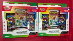 Pokemon First Partner Illustration Collection Series 1 - Lot of 2 Sealed Boxes - Image 1