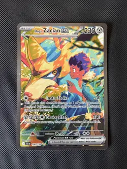 Pokemon Journey Together Hop's Zacian ex #186/159 SIR - Pokemon TCG NM - Image 1