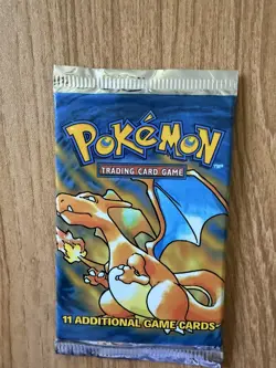 Pokemon 4th Print 1999-2000 Base Set Booster Pack - Charizard - Image 3