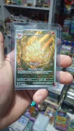 Pokemon TCG Ninetales 199/197 Obsidian Flames Full Art Illustration Secret Rare! - Image 1