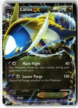 Latios EX ⭐ 86/116 Holo EX Rare Plasma Freeze 2013 Pokemon NM - Image 1