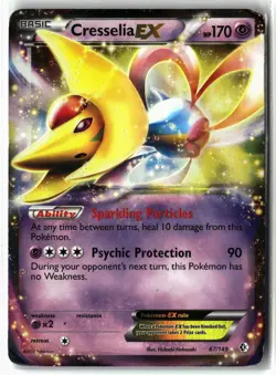 Cresselia EX ⭐ 67/149 Holo EX Rare Boundaries Crossed 2012 Pokemon MP - Image 1