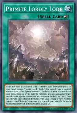 YUGIOH MP25-EN114 Primite Lordly Lode Prismatic Secret Rare 1st Edition NM - Image 1