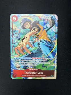 One Piece Trafalgar Law Alternate Art OP14-009 SR The Azure Sea’s Seven Alt - Image 1