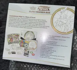 Pokemon TCG Sword / Shield Brilliant Stars ETB Elite Trainer Box FACTORY SEALED - Image 2