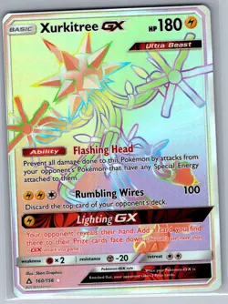 Xurkitree GX (Secret Rare) 160/156 SM - Ultra Prism - Pokemon Card - NM - Image 1