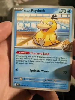 Misty's Psyduck #045/182 SV Destined Rivals Uncommon Pokemon 2025 TCG Card - Image 1