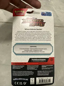 Pokemon Destined Rivals Single Pack Blister [Zarude] Sealed - Image 2