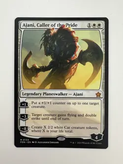 Ajani Caller of the Pride MTG Magic the Gathering Card NM Near Mint FDN - Image 1